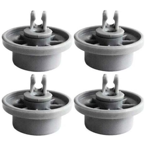 Set di 4 rotelle per cestello inferiore della lavastoviglie, compatibili con Siemens e Bosch (codice 165314).