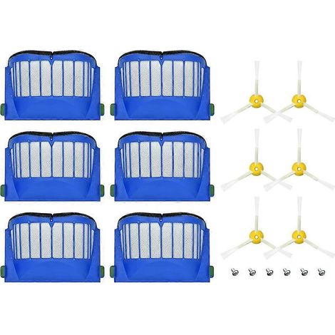 Pièces de rechange pour aspirateur robot iRobot Roomba séries 600, 675, 690, 692, 694, 610 et 670 : filtre, brosses de balayage des bords (1/5)