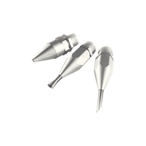 Rapid – Kit de 3 buses pour pistolet à colle – Buse standard Ø 1,8 mm – Buse large Ø 6 mm – Buse longue Ø 3 mm 20 mm pour projets spécifiques (1/2)