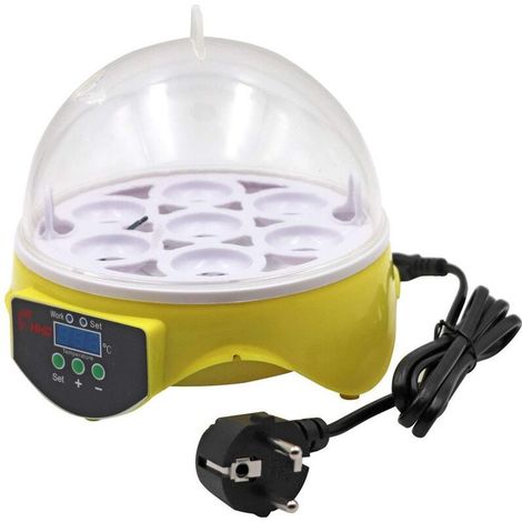 7-Eier-Brutapparat, Hühnereier-Brutapparat, Küken-Brutapparat, automatische Temperaturregelung und digitale LED-Temperaturanzeige (1/5)