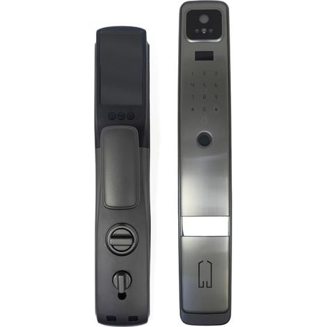 Serrure smart - PNI-PTY8824-S - empreinte, carte, code - caméra HD intégrée - 300 utilisateurs