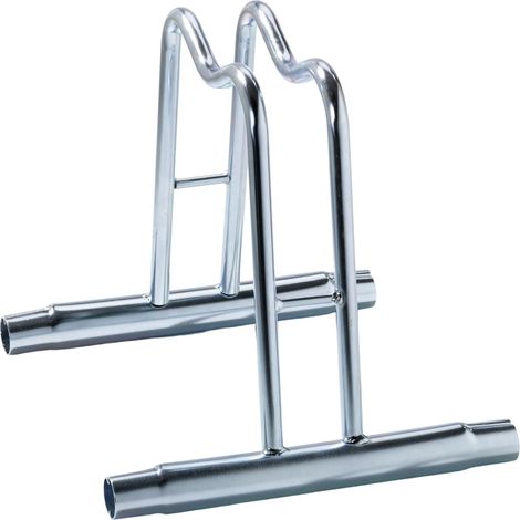 ANDRYS - Rastrelliera Porta Biciclette 1 Posto Alto, con Confica per Collegare i Porta Biciclette, anche per Bici con Freno a Disco, Zincato a Freddo, Colore Tropical Oro, 38.5 x 42 x 26 cm - Posti: 1 (1/5)
