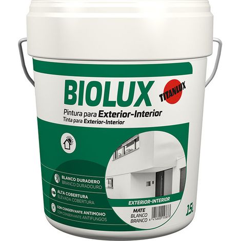 Peinture Plastique Mat Biolux 4l Peinture Multisurface Intérieur-extérieur Mat - Titan (1/2)
