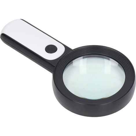 Handlupe, ultraleicht, 30-fache Vergrößerung, HD-Bildgebung, optische Linse, mit LED-Lampe zum Lesen in Schwarzweiß (1/5)