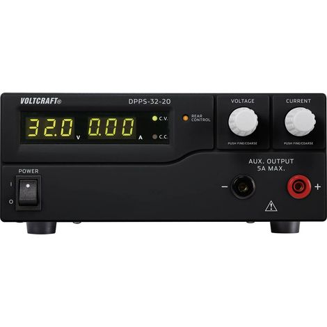 VOLTCRAFT DPPS-32-20 Alimentatore da laboratorio regolabile 1 - 32 V/DC 0 - 20 A 640 W USB Programmabile Num. uscite 1