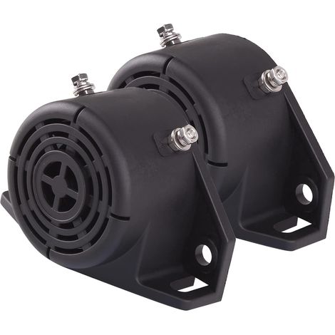 Alarma de marcha atrás para coche de alta resistencia, sonido de 105 dB, 12 V/48 V, alarma de advertencia impermeable industrial para vehículos, camiones y furgonetas, 2 unidades (1/5)