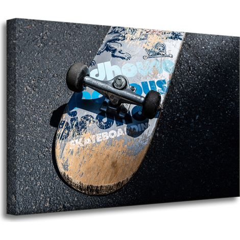 Leinwanddruck Jugend-Skateboard 70x50 cm