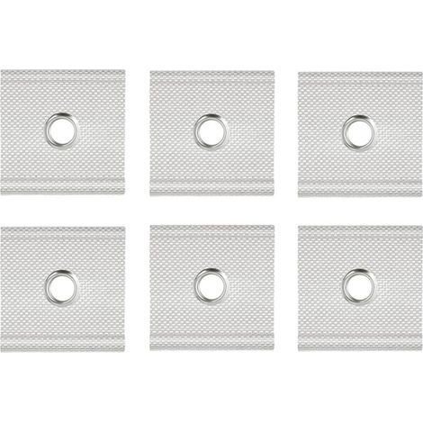Set di 6 occhielli per binari di fissaggio da 5/6 mm a 7/8 mm - Set di 6 ganci per verande di tende, campeggio e roulotte