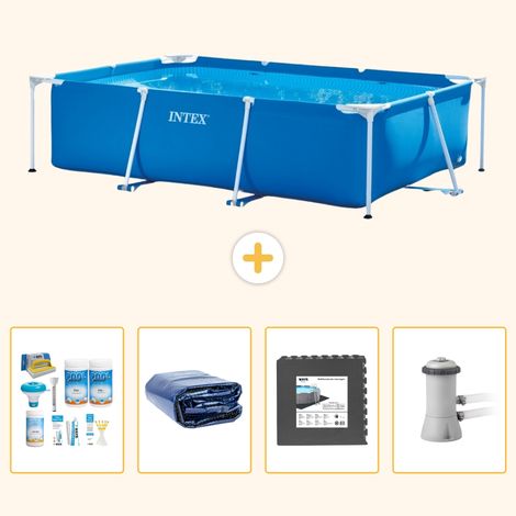 Intex Piscine Tubulaire Rectangulaire - 300x200x75 cm - 5-pièces S59 (1/5)