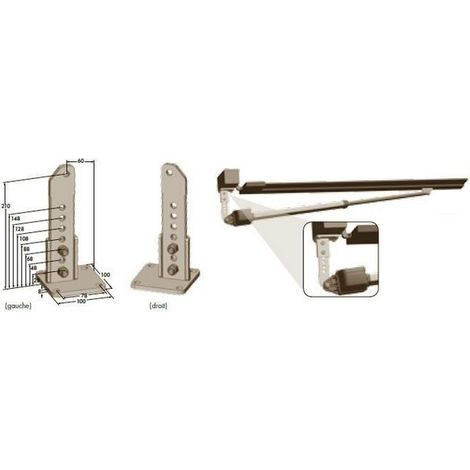 Ferrure support de poteau 60/210 (gauche) pour twist 200E / EL Sommer (1/2)