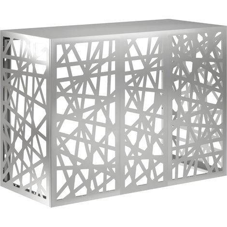 Air Conditioner Cover Silver 110 x 50 x 80 cm Galvanised Steel vidaXL
