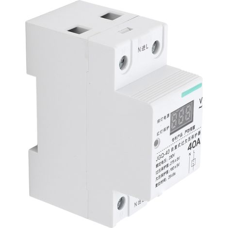 Über- und Unterspannungsschutzgerät für DIN-Schienenmontage mit automatischer Rückstellung, runder Anzeige, 40 A, 230 V (1/5)