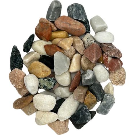 BIG BAG de +/- 1000 Kg Galet de Marbre Multicolore Ø 8/12 mm - Livraison PREMIUM (1/3)