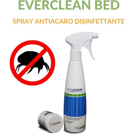 EVERGREENWEB - Spray Disinfettante Multiuso per Pulizia Superfici Tessuti e Materassi, Spruzzino Igienizzante Germicida Antibatterico e Antiacaro, Concentrato Liquido Atossico con 10 Tabs, EVERCLEAN (1/2)