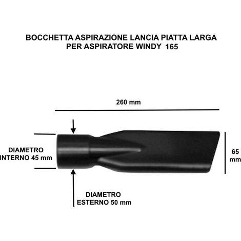 BOCCHETTA ASPIRAZIONE A LANCIA PIATTA D.45 mm  COD. 00080-01931 PER  LAVOR WINDY 165 PF/IF