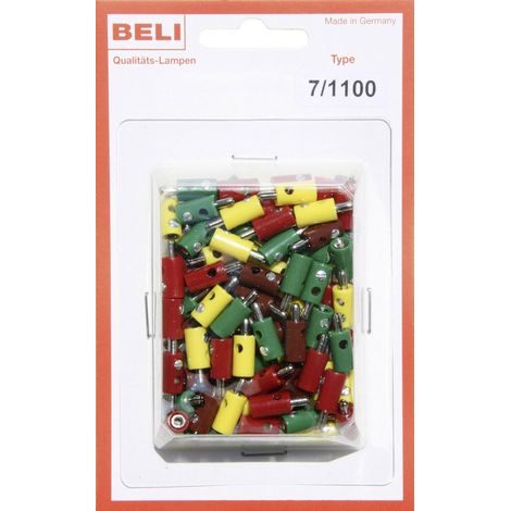 BELI-BECO 7/1100 Miniatur-Bananenstecker Stift-Ø: 2.6 mm 1 Set