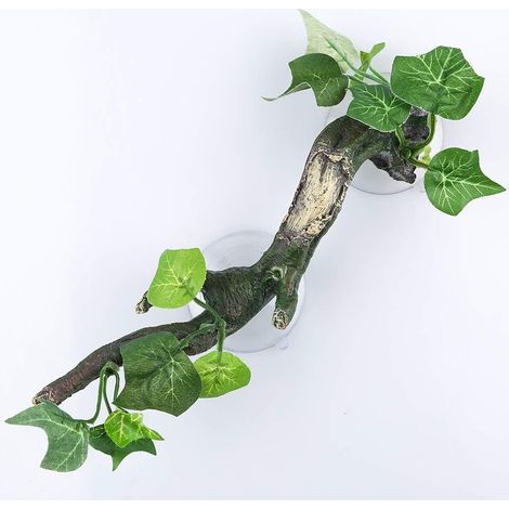 Branche Grimpante Reptiles, Liane Décorative Ventouses, Gecko Lézard Grenouille Serpent, Terrarium Habitat (1/5)