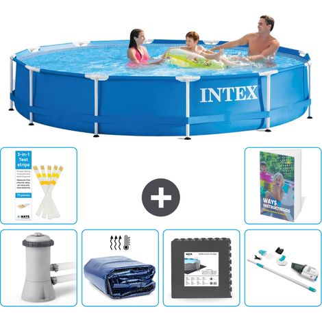Frame Pool Rund - 366x76 cm - 7-teilig S315