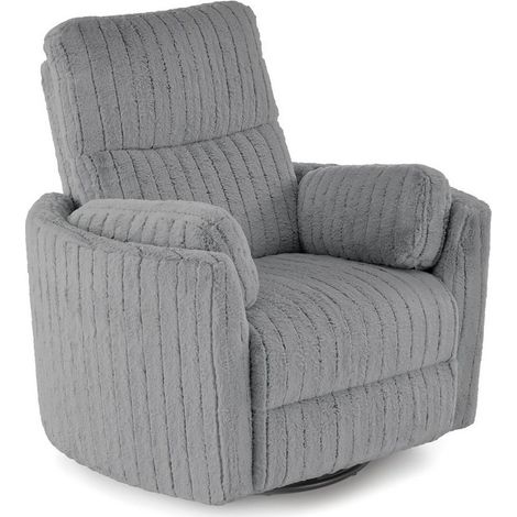 Fauteuil Relax Électrique Gris Design Moderne et Pivot 360° - Bario (1/5)