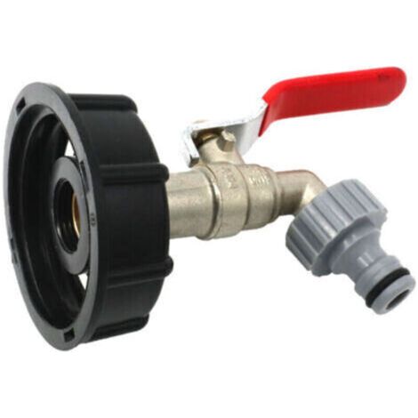 Adaptateur de Vidange IBC Laiton pour Robinet Jardin Raccord Réservoir 1000L 12 7mm (1/3)