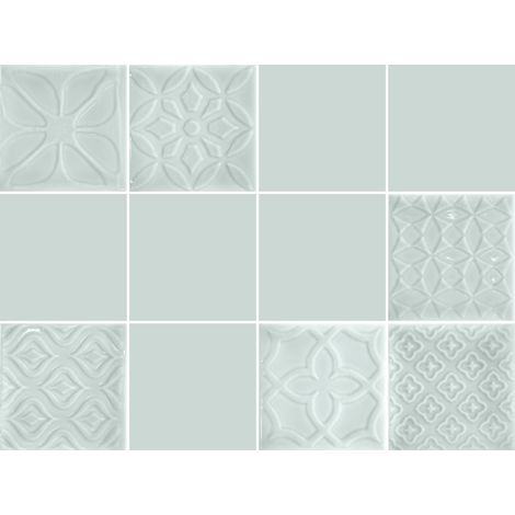 Carrelage Effet Déco URBAN ATELIER (AL) - Brillant - 10x10x0,9cm