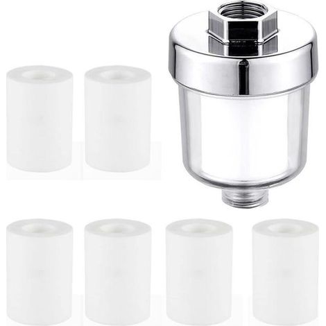 Filtro de ducha blanco para grifos o duchas (juego de 7 piezas) (SKU: 93967641  SKU de oferta: 1126GL18) (1/4)