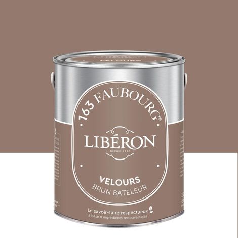 LIBERON Peinture brun bateleur mur, plafond et boiserie LIBÉRON velours 2.5 l (1/3)