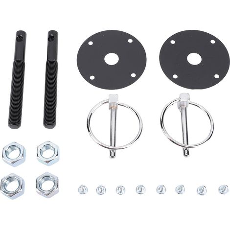 Set di perni di fissaggio per cofano in lega di alluminio, kit universale di chiusura per cofano auto, per berline e camion. (1/5)