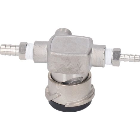 Distributeur de robinets pour fûts de bière en acier inoxydable, système 5/16 po D, coupleur avec 2 pinces pour bouteilles de vin (1/5)
