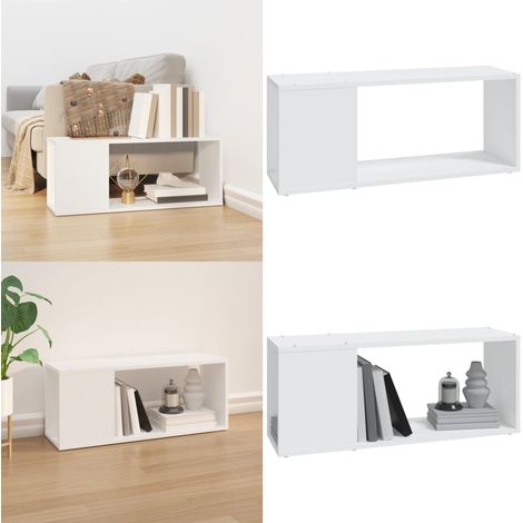 TV-Schrank Weiß 80x24x32 cm Holzwerkstoff - Fernsehschränkchen - Holzwerkstoff - Weißer TV-Schrank - Wohnzimmerschrank - Regal Für Wohnzimmer - Home & Living