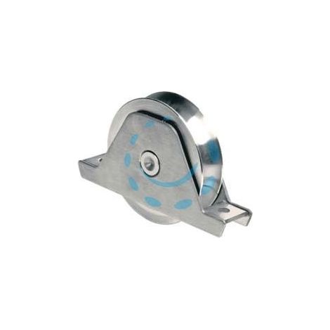 RUOTA CANCELLI GOLA SEMITONDA CON SUPPORTO ART.337 - ø mm.100 supporto mm.155