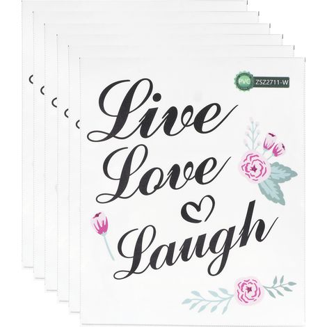 de 6 stickers muraux lettres anglaises à décorer soi même