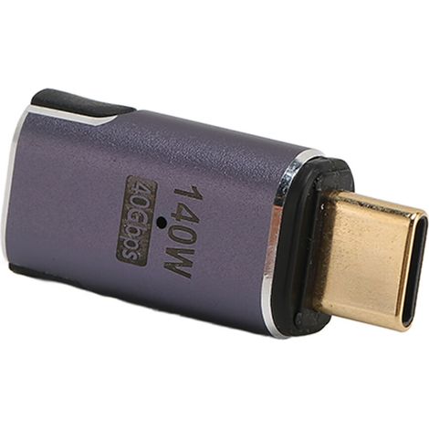 Scatena un'efficienza senza precedenti con il nostro adattatore USB-C, che vanta una ricarica rapida fino a 140 W e velocità di trasferimento dati di 40 Gbps in un involucro in lega di alluminio.