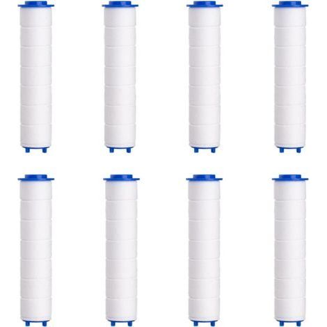 8 Pcs Filtre Douche, Coton PP, 80mm, Déchloration, Anti-calcaire, Salle De Bain (1/5)