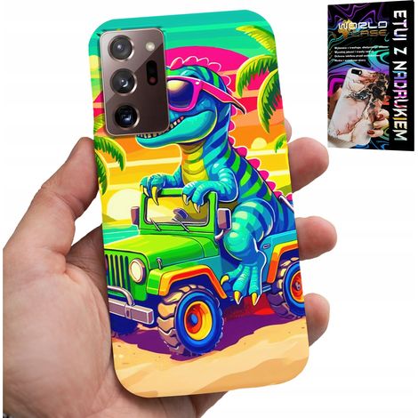 Custodia per Samsung Note 20 Ultra - dinosauro su un camion, motivi per bambini (1/5)