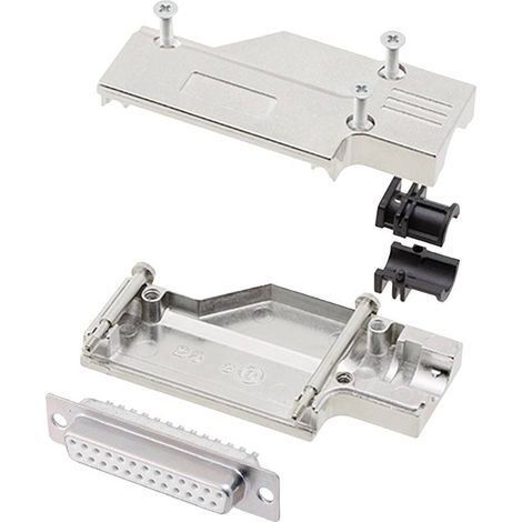 encitech DCMR25-FK-DBS-W-K 6355-8065-13 Kit embase SUB-D femelle 90 ° Nombre de pôles: 25 fût à soud