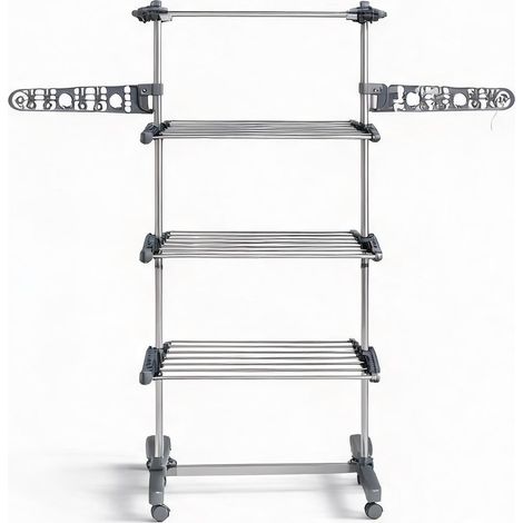 Porte-manteau gris en aBS Acero Inoxidable 142 x 55 x 172 cm (1/5)