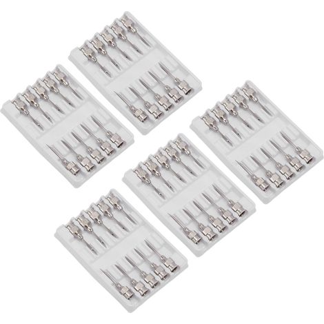 Injektionsnadeln aus Edelstahl für Geflügel und Schweine, Zubehör für Rinder- und Schweineinjektionen, 12 x 15 mm / 0,5 x 0,6 Zoll (1/5)