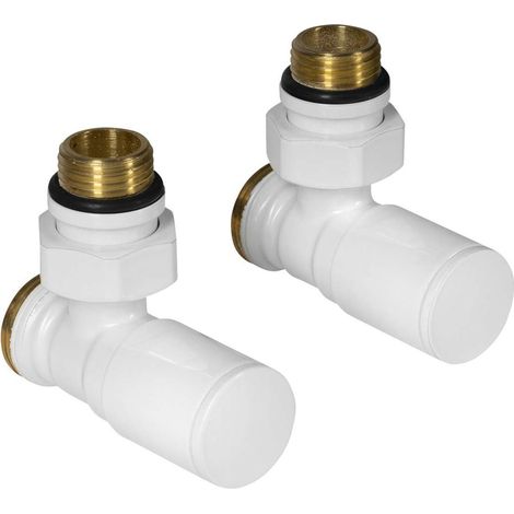 Aqualine C-START - Set di valvole di collegamento, raccordo ad angolo, bianco SC237W (1/3)