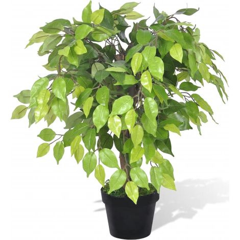 Ficus nain artificiel avec pot de 60 cm