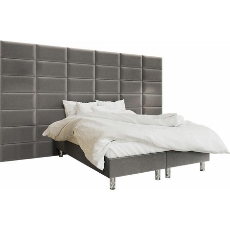 Lit boxspring Logan 104, Manila 16, Continental, Double, 140x200, Tissu, Disponible, 360x200x210cm (1/5)