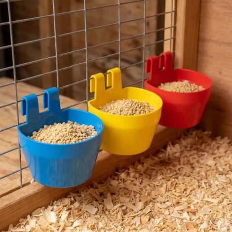 Mangeoire de cage plastique cup 190 ml lot de 10 (1/5)
