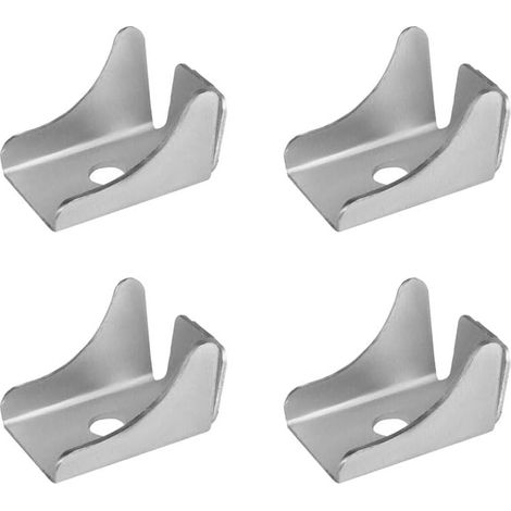 Set of 4 removable 9mm metal shelf clips, strong and durable support clips for kitchens, garages, cupboards and bookcases (1/5)