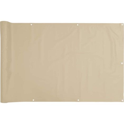 Maison Exclusive - Balkónová zástěna z oxfordské látky 75x600 cm béžová (1/5)