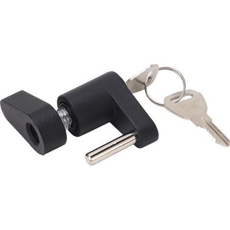 Verrou de coupleur de langue de remorque, antivol robuste et polyvalent pour camions RVS, boîte à outils noire (1/5)