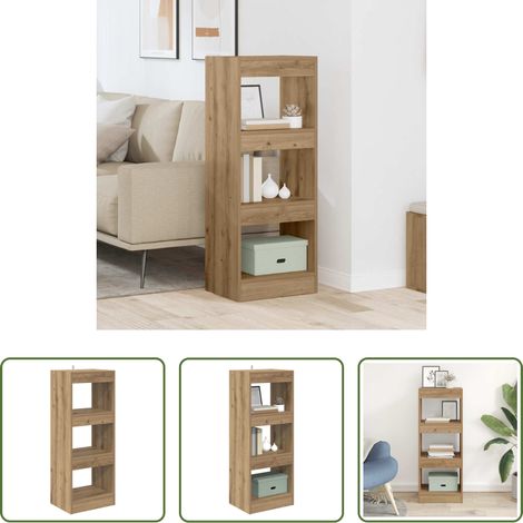 vidaXL Étagère autoportante - Bibliothèque chêne artisanal 40 x 30 x 103 cm Bois d'ingénierie (1/5)