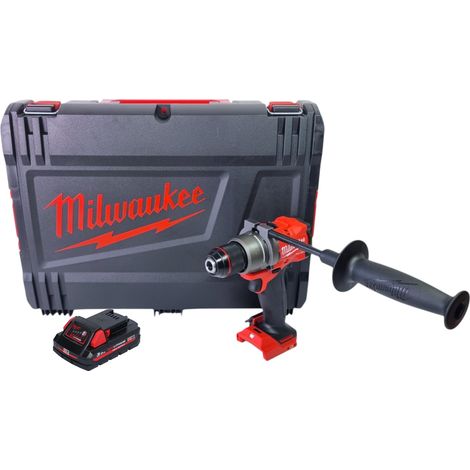 Trapano avvitatore a batteria Milwaukee M18 FDD3-301X 18 V 158 Nm brushless + 1x batteria ricaricabile 3,0 Ah + scatola HD - senza caricabatterie