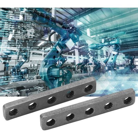 Plaque filetée en acier inoxydable, vis de fixation pour accessoires robot, 39x7mm, référence 4803‑0039‑0007 (1/5)