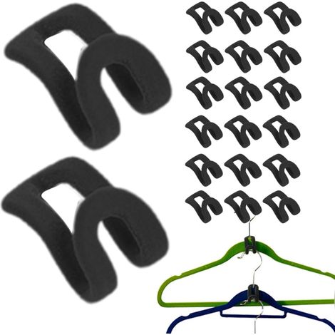 de cintres antidérapants et floqués pinces à cintres petits (1/5)