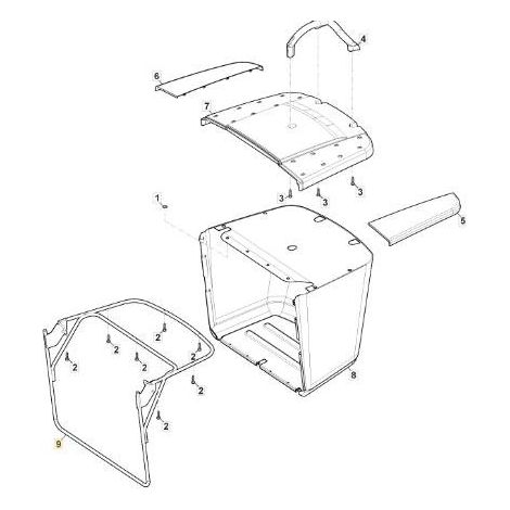 TELAIO SACCO ER1-2 E-C ORIGINALE STIGA - 384801155/0